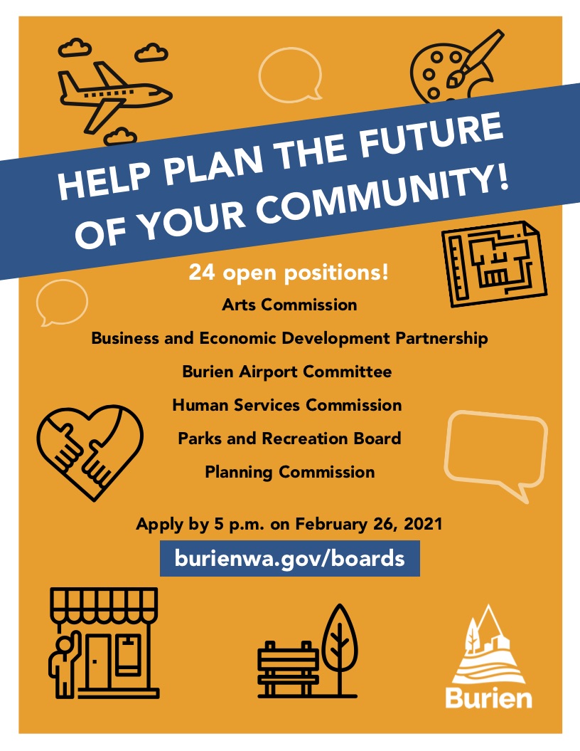 Have Your Voice Really Count: Serve On A Burien Advisory Board ...